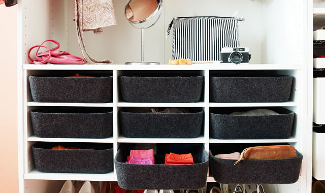 Top 10 tips on organising and maximising your wardrobe space KOMPLEMENT tray